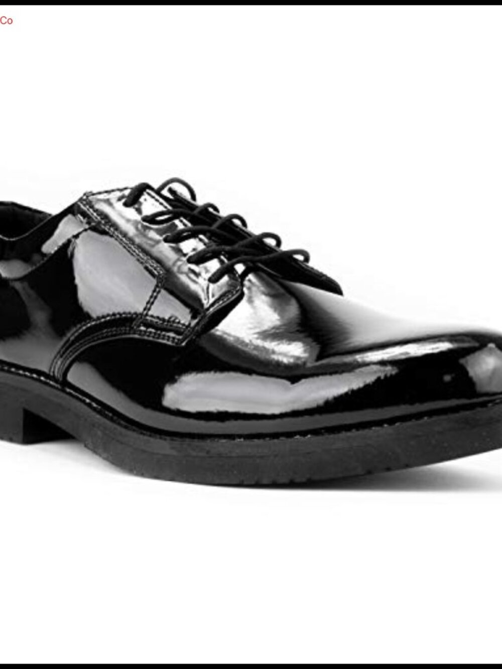 Men's Leather Hi-Gloss Oxford Dress Shoes Lace-Up Uniform Formal